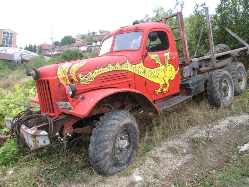 ЗИЛ 157 лесовоз с роспуском