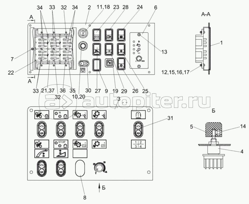 Комбайн Полесье панель управления