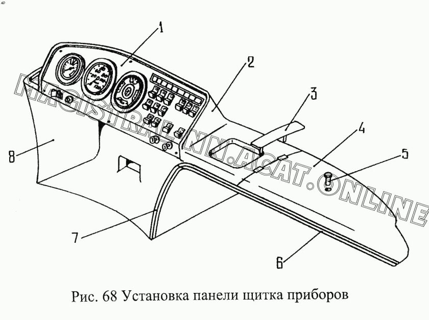 Щиток приборов ПАЗ 3205