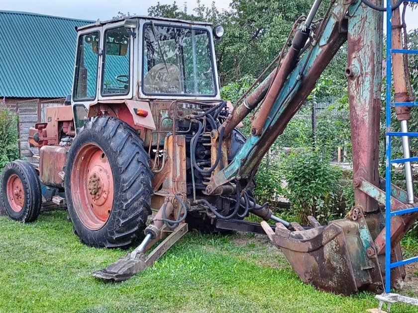 Трактор юмз 6 экскаватор