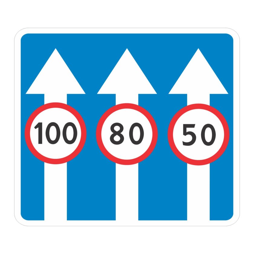 Число полос (дорожный знак 5.15.8)