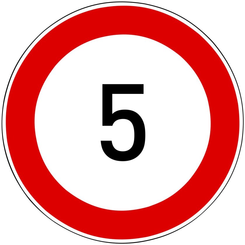 Знак ограничения скорости