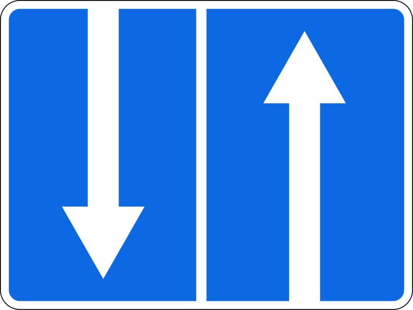 Дорожный знак движение по полосам 5.15.2