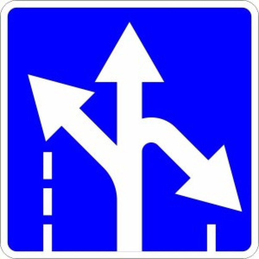 Знак 5.15.2 направления движения