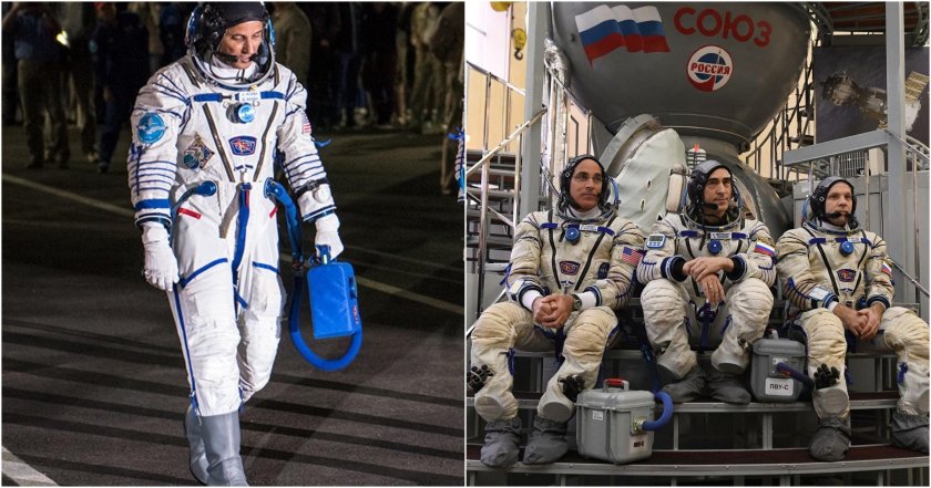 Космонавты с чемоданчиками