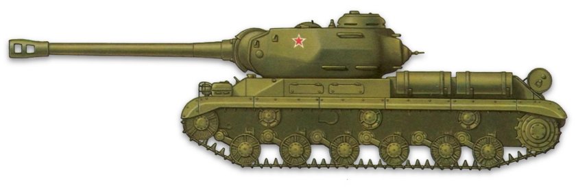 Танк ИС 2 С боку