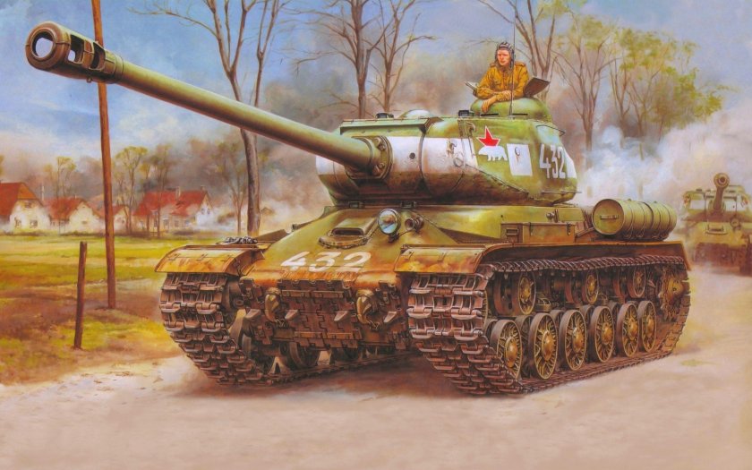 Советский тяжелый танк ИС-2 (Иосиф Сталин)