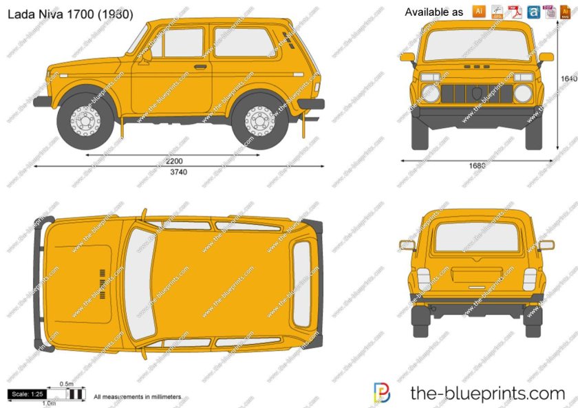 Lada Niva Blueprint