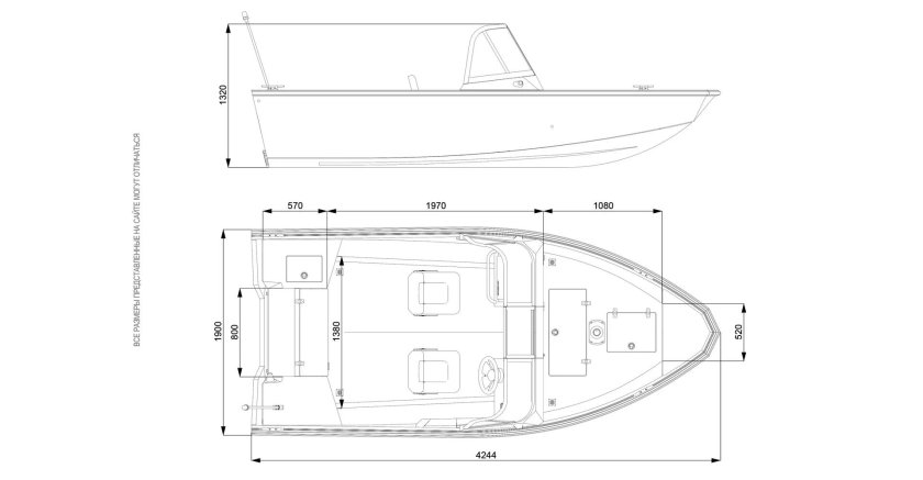 Лодка Windboat 4.6 DCX