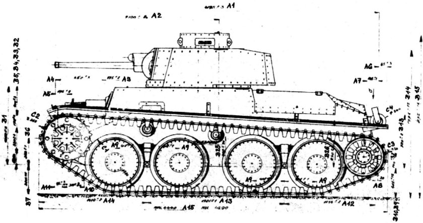 PZ 38 T чертеж