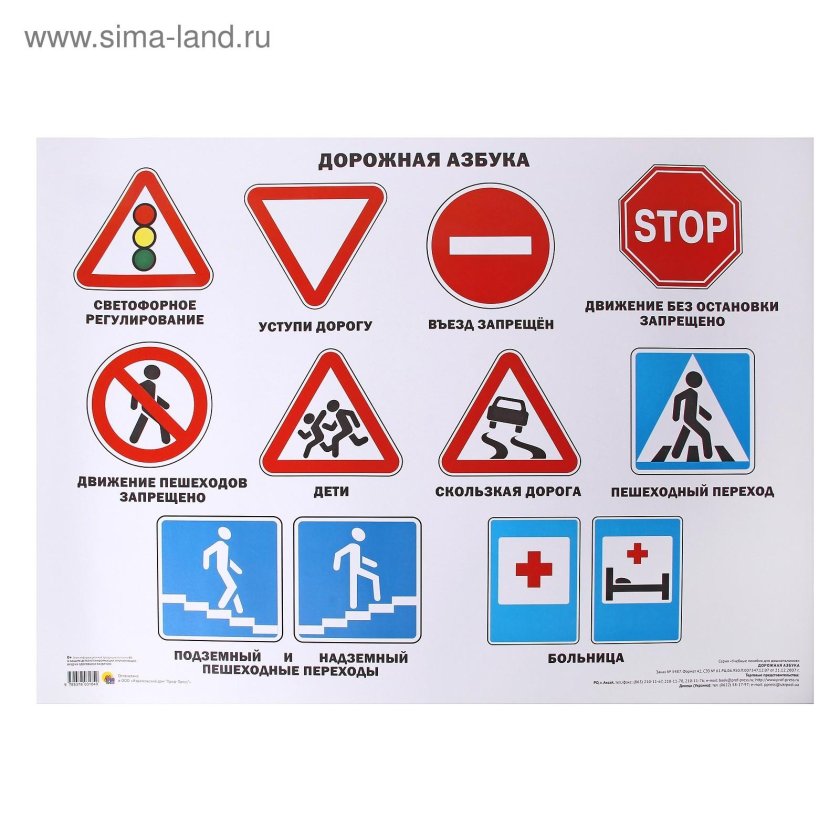 Дорожные знаки длядете