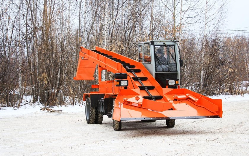 Лаповый снегопогрузчик