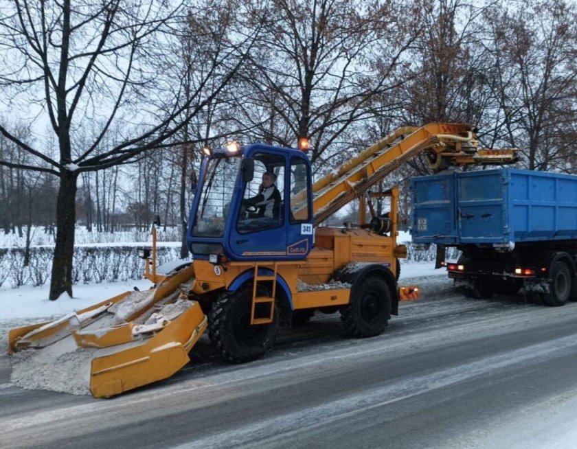 Лаповый снегопогрузчик