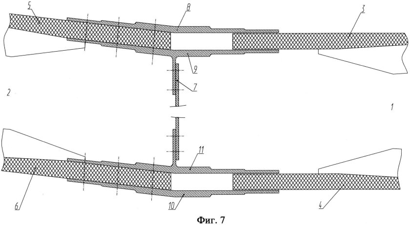 Стык консоли крыла с центропланом самолета