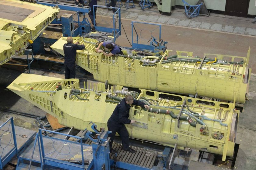 Су 34 на заводе