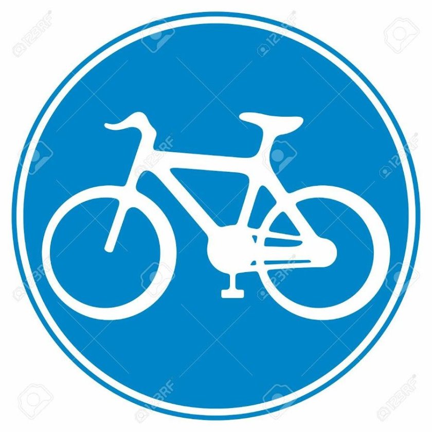 Знак велосипед