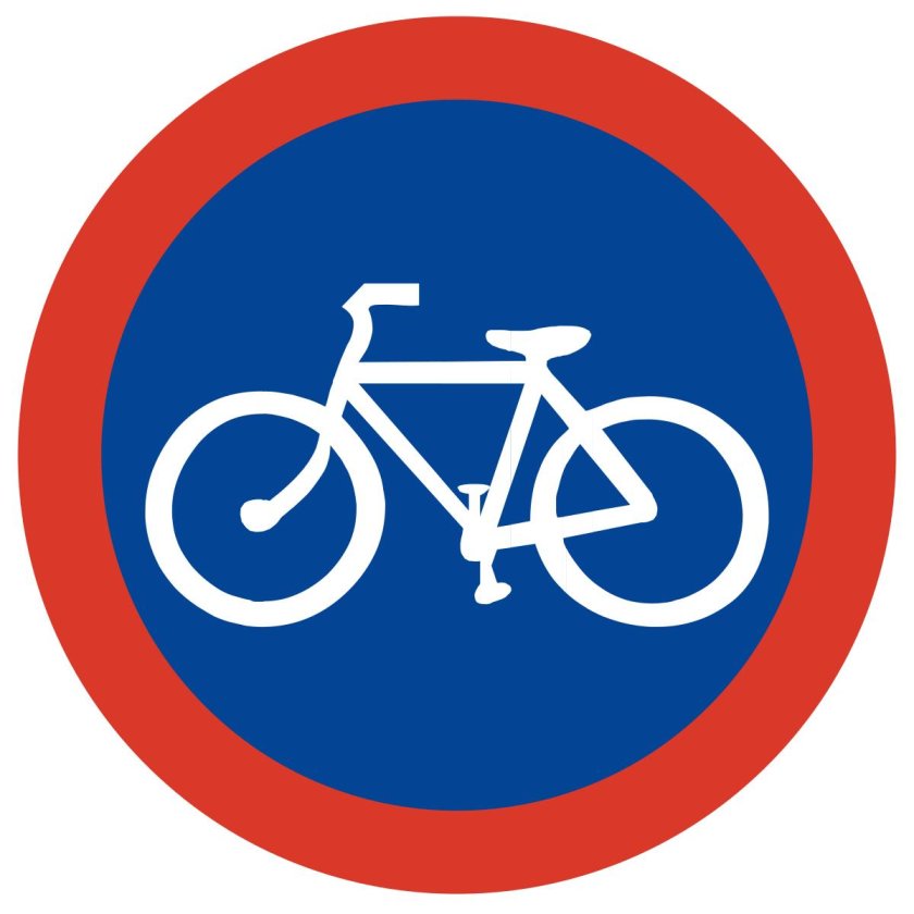 Дорожный знак дорожка для велосипедистов