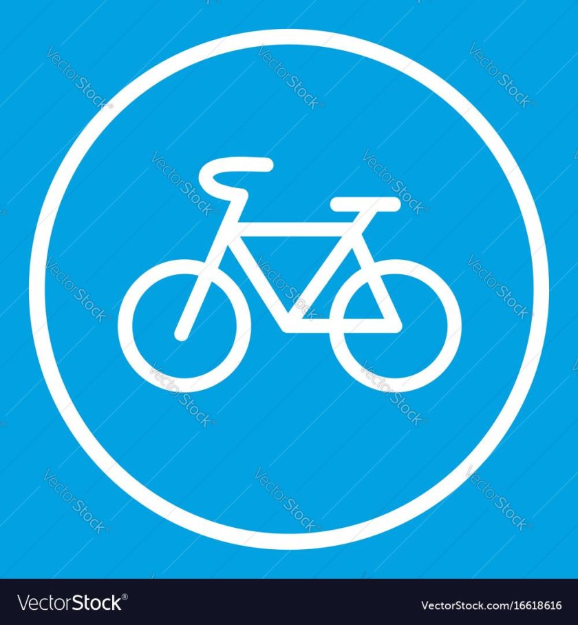 Трафарет велосипедная дорожка