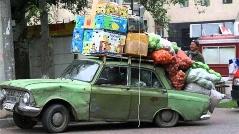 Груженая машина