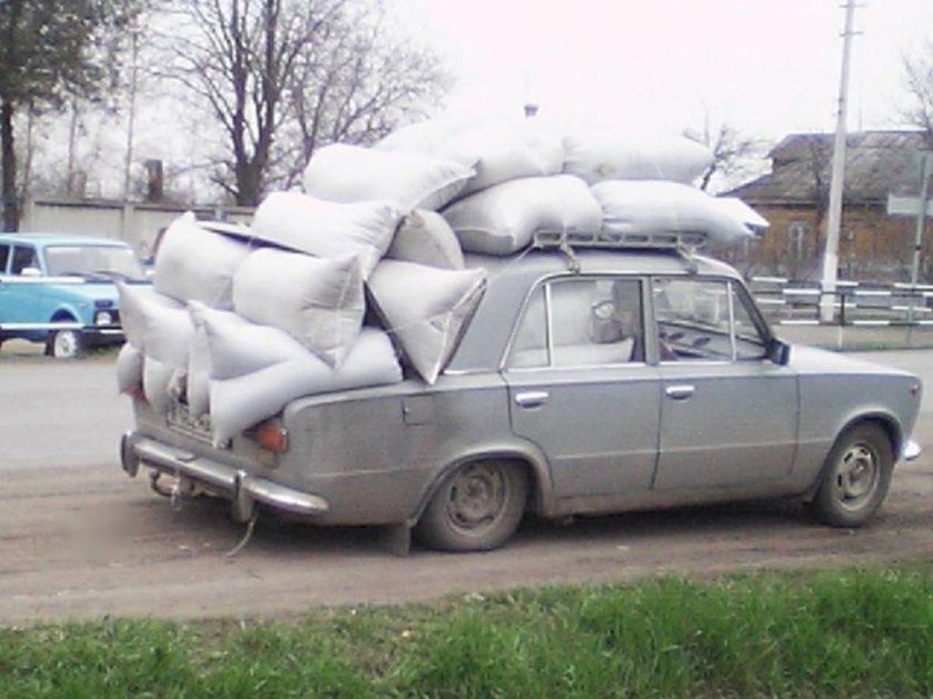 Перегруженная машина