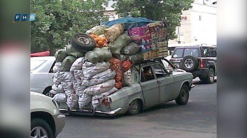 Нагруженная машина