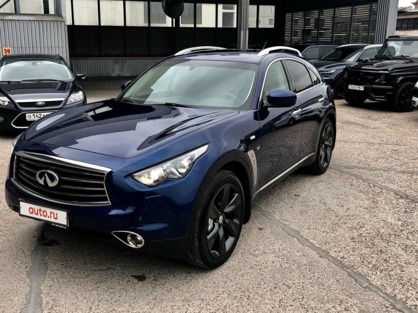 Инфинити qx70 синий