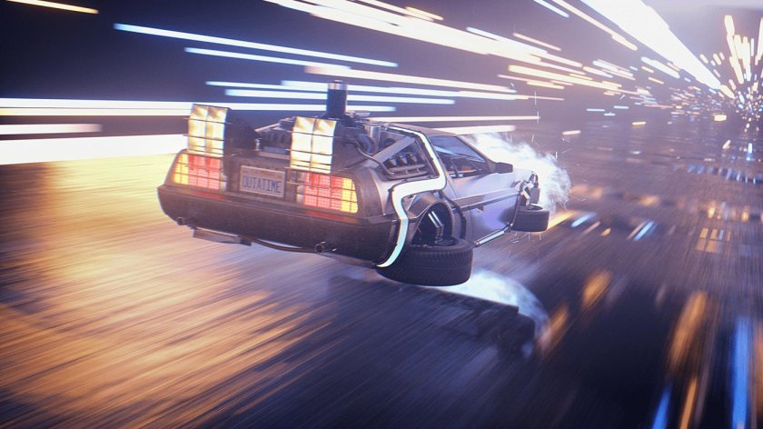 DELOREAN DMC-12 назад в будущее арт