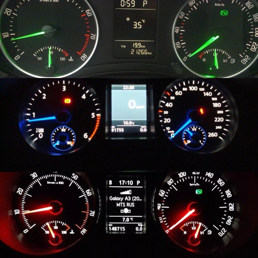 Skoda Superb 2 приборная панель