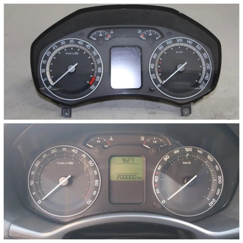 Skoda Octavia a5 панель приборов