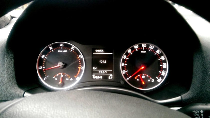 Пересвет приборки Шкода Октавия а5