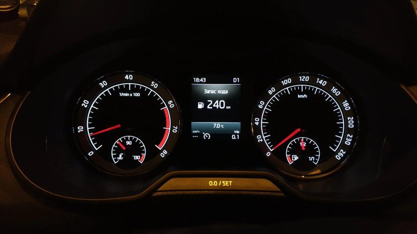 Приборная панель Octavia a7