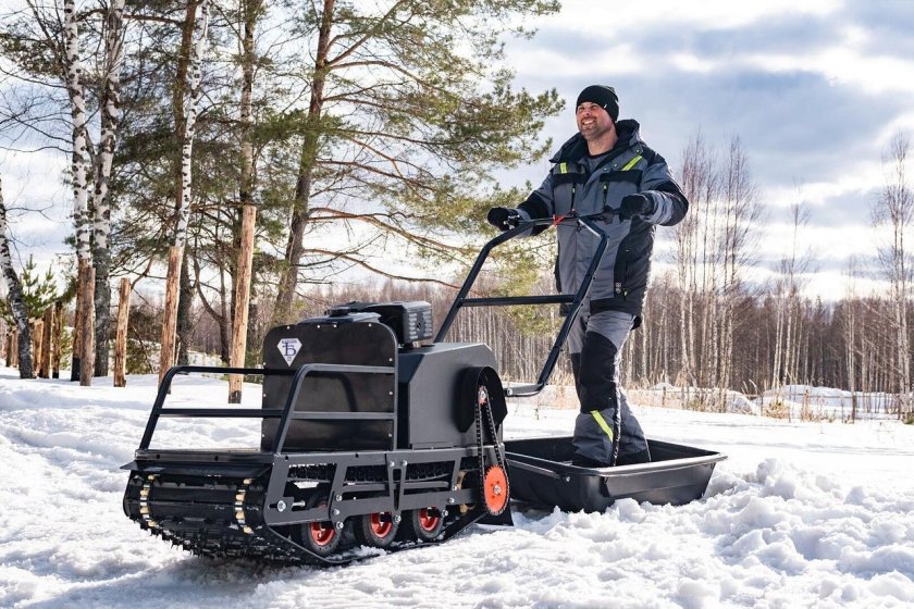 Мотобуксировщик Бурлак м2