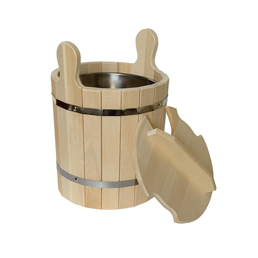 Запарник 8 л с крышкой с пластиковой вставкой