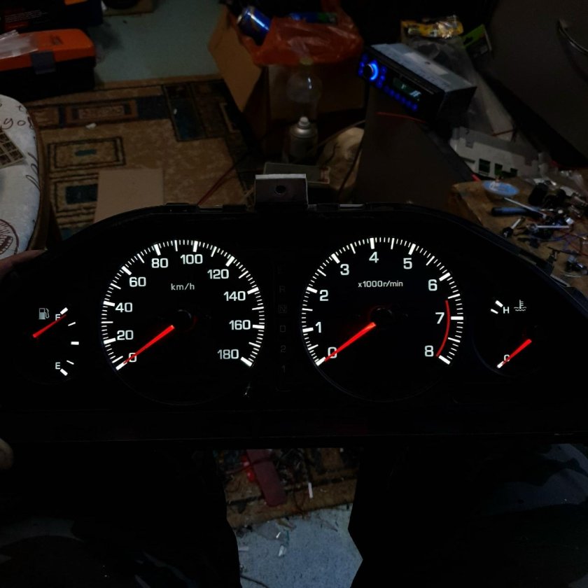 Пересвет приборной панели