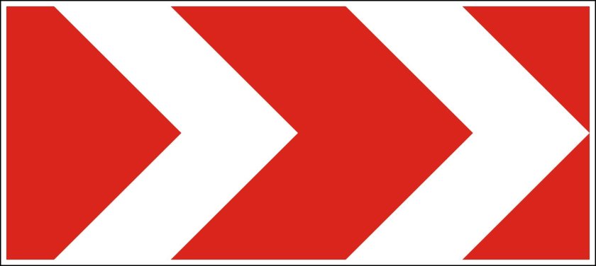 Дорожный знак 1.31.1 направление поворота