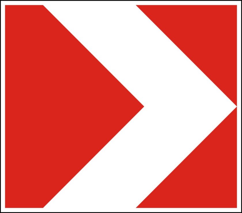 Дорожный знак 1.34.1 направление поворота