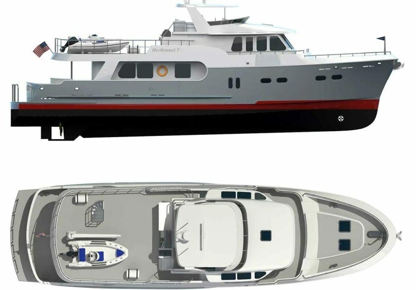 Моторные яхты траулерного типа