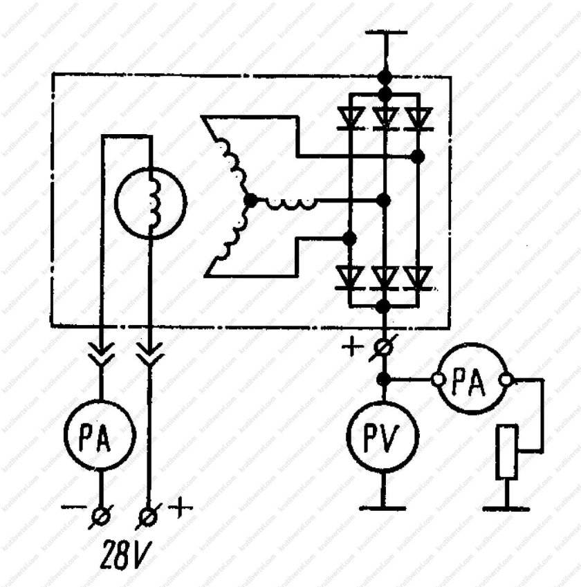 Схема подключения генератора г 273 КАМАЗ
