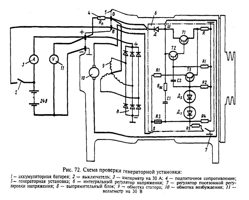 Схема подключения генератора ЯМЗ 236