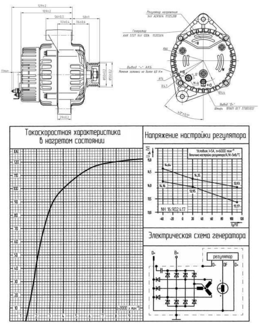 Электрическая схема автогенератора 3771