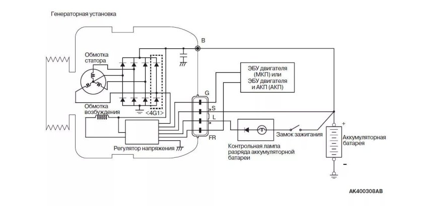 Схема подключения генератора Лансер 9