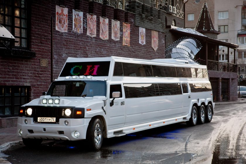 Лимузин Хаммер h2 двухэтажный