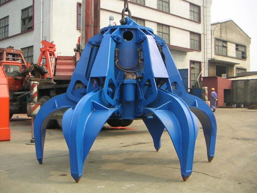 Грейфер гидравлический многочелюстной