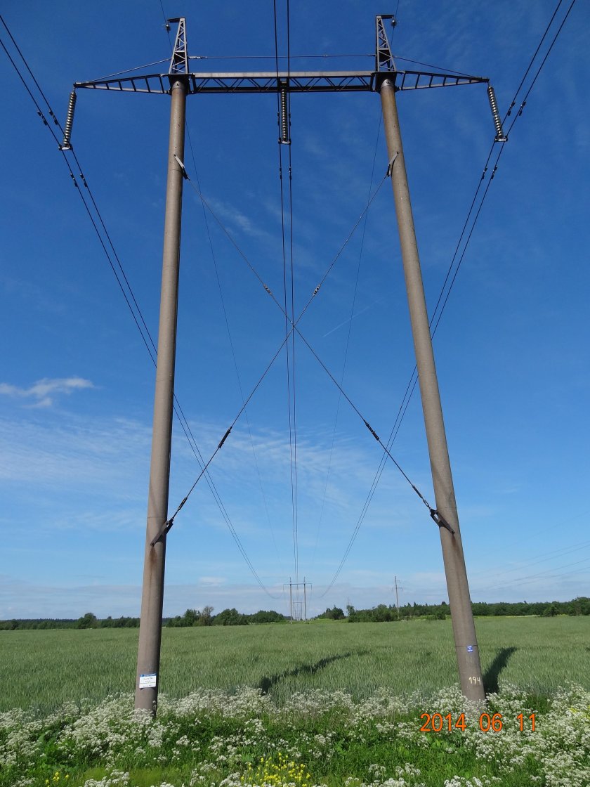 Железобетонная опора ЛЭП 110 кв