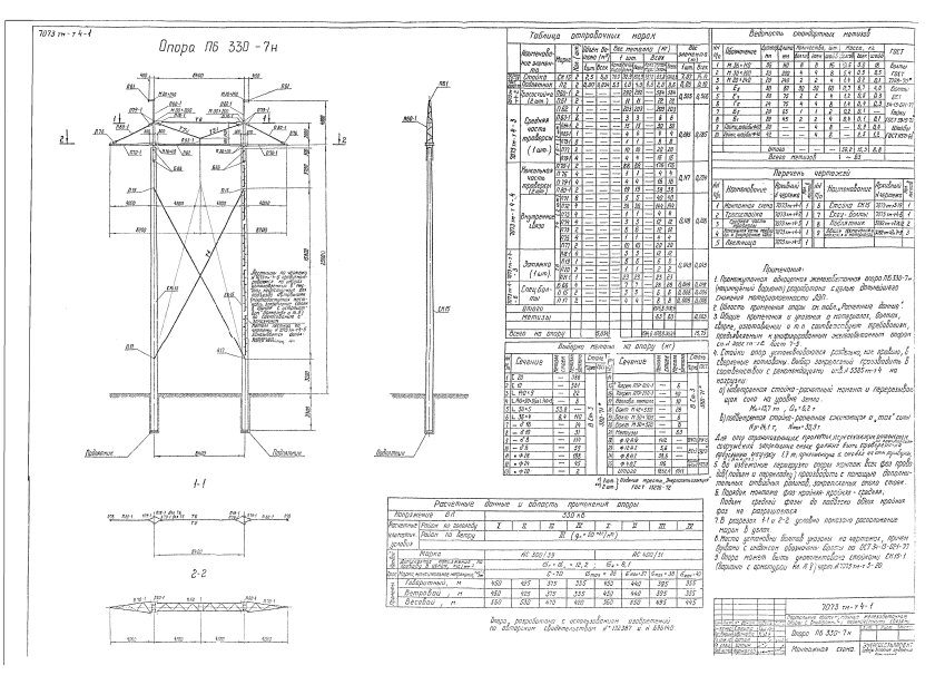 Опора ПБ-330-7н
