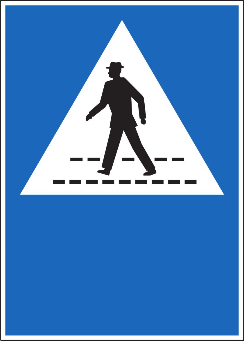 Дорожный знак пешеходный переход