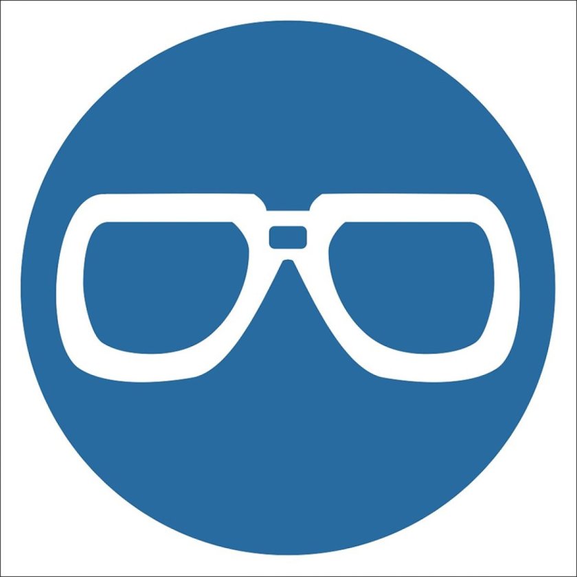 Значок защита глаз