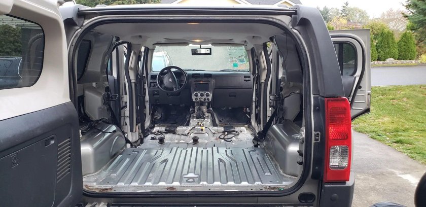 Хаммер h3 салон багажника