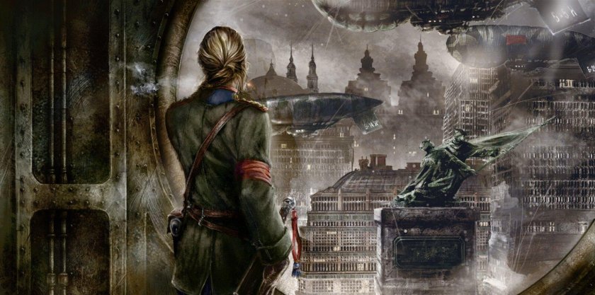 Дизельпанк арт солдат