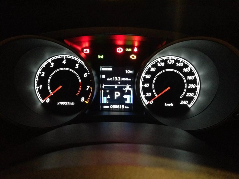 Mitsubishi Outlander приборная панель